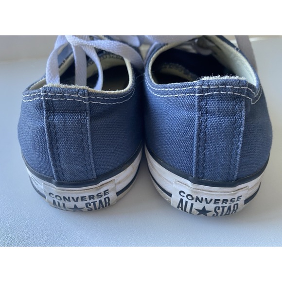 Converse All Star Navy Blue Canvas Sneaker Size M9697 Men's 7 Women 9 - Picture 4 of 7
